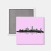 Dortmund City Skyline - Kühlschrankmagnet (Vorderseite/Rückseite)