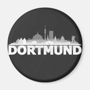 Dortmund City Skyline Kühlschrankmagnet