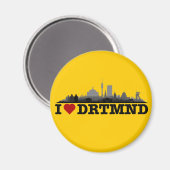 Dortmund City Skyline - Kühlschrankmagnet (Vorderseite/Rückseite)