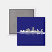 Dortmund City Skyline Kühlschrankmagnet (Vorderseite/Rückseite)