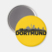 Dortmund City Skyline - Kühlschrankmagnet (Vorderseite/Rückseite)