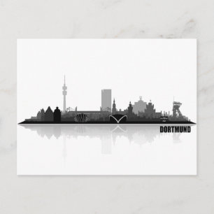 Dortmund City Skyline Postkarte