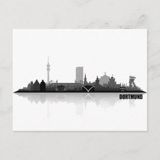 Dortmund City Skyline Postkarte