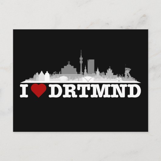 Dortmund City Skyline - Postkarte (Vorderseite)