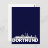 Dortmund City Skyline Postkarte (Vorne/Hinten)