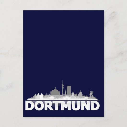 Dortmund City Skyline Postkarte (Vorderseite)