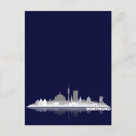 Dortmund City Skyline Postkarte (Vorderseite)