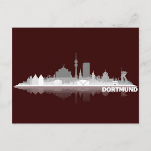 Dortmund City Skyline Postkarte