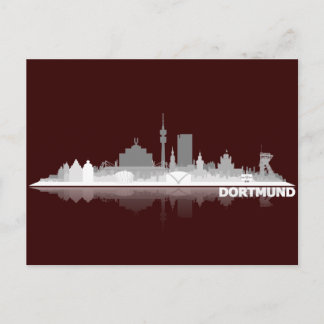 Dortmund City Skyline Postkarte