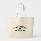 Dortmund Deutschland Coordinates German Jumbo Stoffbeutel (Vorne)