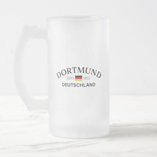 Dortmund Deutschland Koordinaten Deutsch Mattglas Bierglas