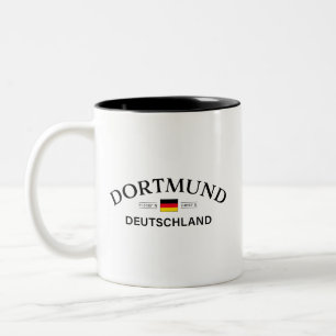 Dortmund Deutschland Koordinaten Deutsch Zweifarbige Tasse