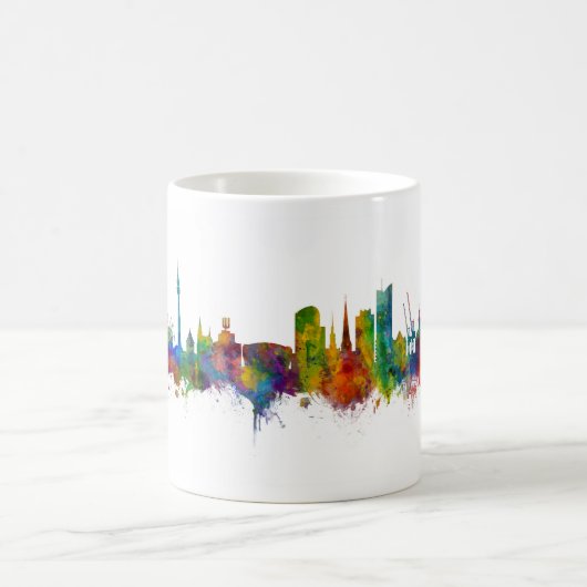 Dortmund Deutschland Skyline Kaffeetasse (Mittel)