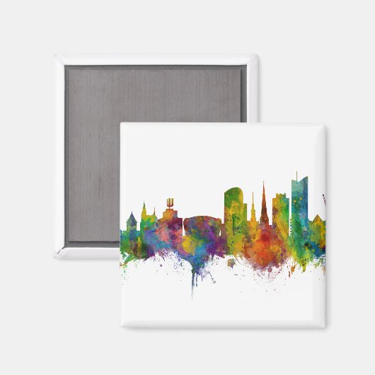 Dortmund Deutschland Skyline Magnet (Vorderseite/Rückseite)