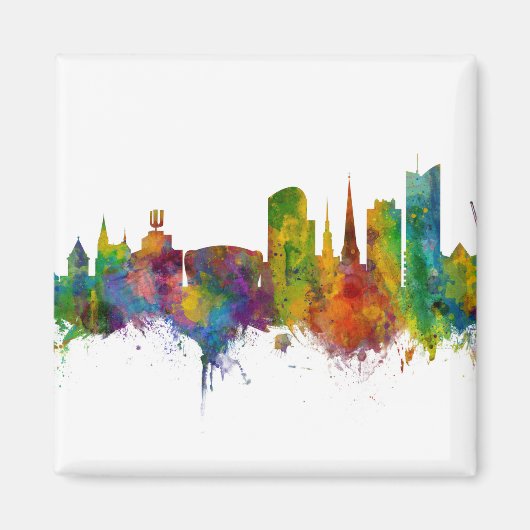 Dortmund Deutschland Skyline Magnet (Vorne)