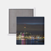 Dortmund, Deutschland-Skyline-Nacht Magnet (Vorderseite/Rückseite)