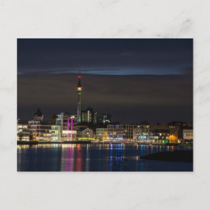 Dortmund, Deutschland-Skyline-Nacht Postkarte