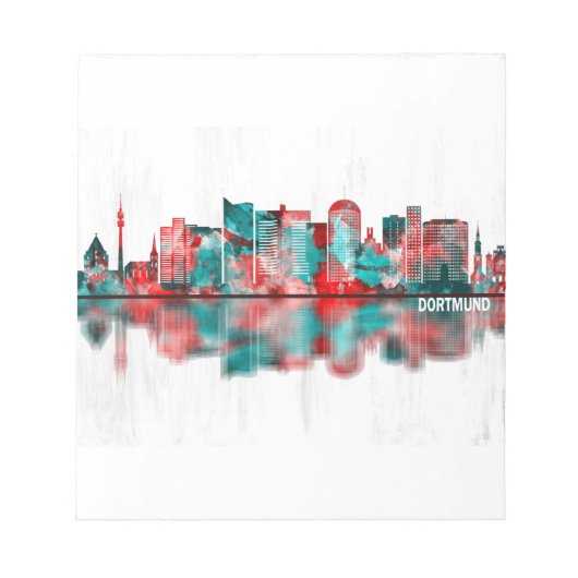 Dortmund Deutschland Skyline Notizblock (Vorderseite)