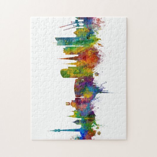 Dortmund Deutschland Skyline Puzzle (Vertikal)