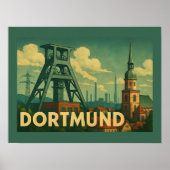 Dortmund Deutschland Stadt Kunst Poster (Vorne)