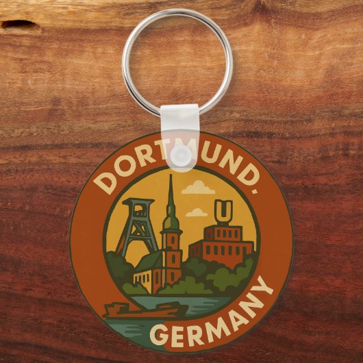 Dortmund German Urban Emblem Schlüsselanhänger (Rückseite)