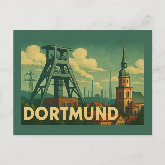 Dortmund Germany City Art Postkarte (Vorderseite)