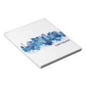 Dortmund Germany Skyline Blue Notizblock (angewinkelt)