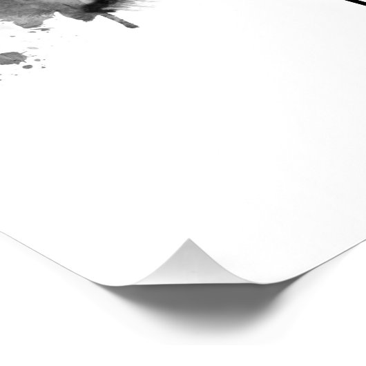 Dortmund Germany Skyline BW Poster (Ecke)