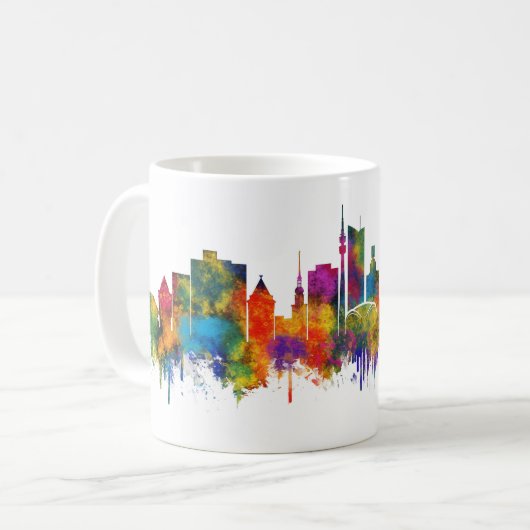 Dortmund Germany Skyline Kaffeetasse (Vorderseite Links)