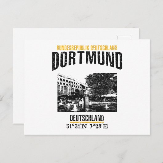 Dortmund Postkarte (Vorne/Hinten)