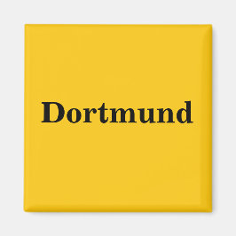 Dortmund Schild Gold - Gleb - Magnet