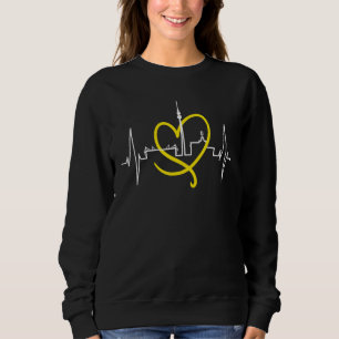 Dortmund Skyline Heartbeat Ruhrpott Deutschland I Sweatshirt