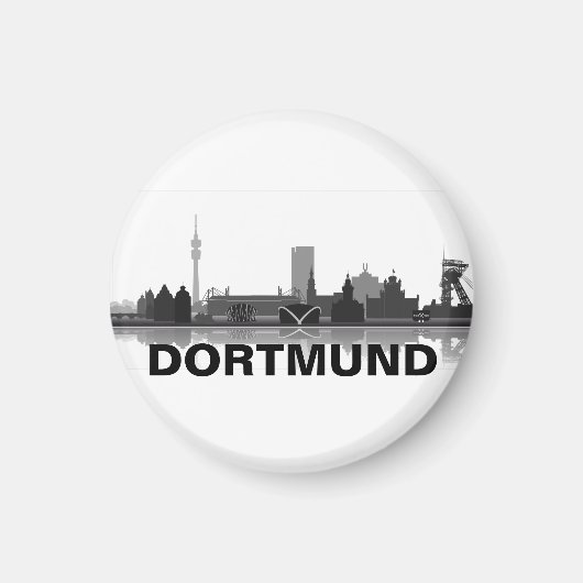 Dortmund Skyline Kühlschrank Magnet (Vorne)