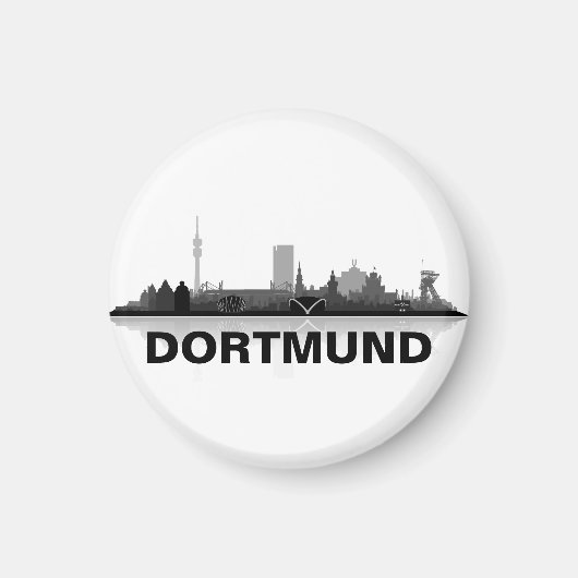 Dortmund Skyline Kühlschrank Magnet (Vorne)