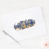 Dortmund Skyline Runder Aufkleber (Umschlag)