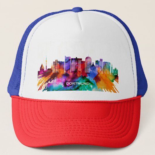 Dortmund Skyline Truckerkappe (Vorderseite)