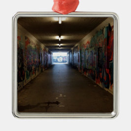 Dortmund U-Bahn Grafitti am Bahnhof Ornament Aus Metall