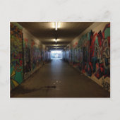 Dortmund U-Bahn Grafitti am Bahnhof Postkarte (Vorderseite)