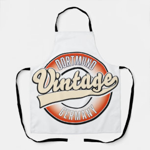 Dortmund Vintage Style Logo, Schürze