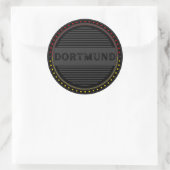 Dortmunder City Pride Emblem – Deutsche Identität Runder Aufkleber (Tasche)