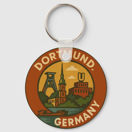 Dortmunder deutsches Stadtemblem Schlüsselanhänger (Vorderseite)