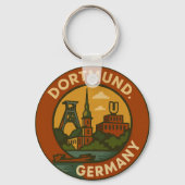 Dortmunder deutsches Stadtemblem Schlüsselanhänger (Rückseite)