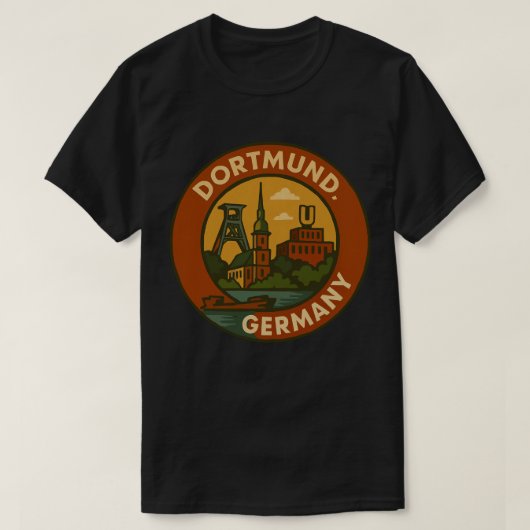 Dortmunder deutsches Stadtemblem T-Shirt (Design vorne)