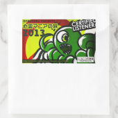 DORUDORU MONSTER RECHTECKIGER AUFKLEBER (Tasche)