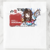 DORUDORU RSTKG RECHTECKIGER AUFKLEBER (Tasche)
