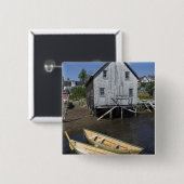 Dory builder,Lunenburg, Nova Scotia, Kanada Button (Vorne & Hinten)