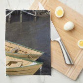 Dory builder,Lunenburg, Nova Scotia, Kanada Handtuch (Viertel Falte)