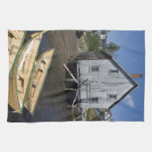 Dory builder,Lunenburg, Nova Scotia, Kanada Handtuch (Horizontal)