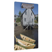 Dory builder,Lunenburg, Nova Scotia, Kanada Klemmbrett (Rechts)