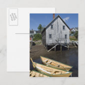 Dory builder, Lunenburg, Nova Scotia, Kanada Postkarte (Vorne/Hinten)